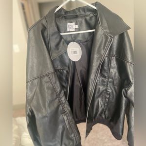 Princess Polly goldsmith faux leather bomber